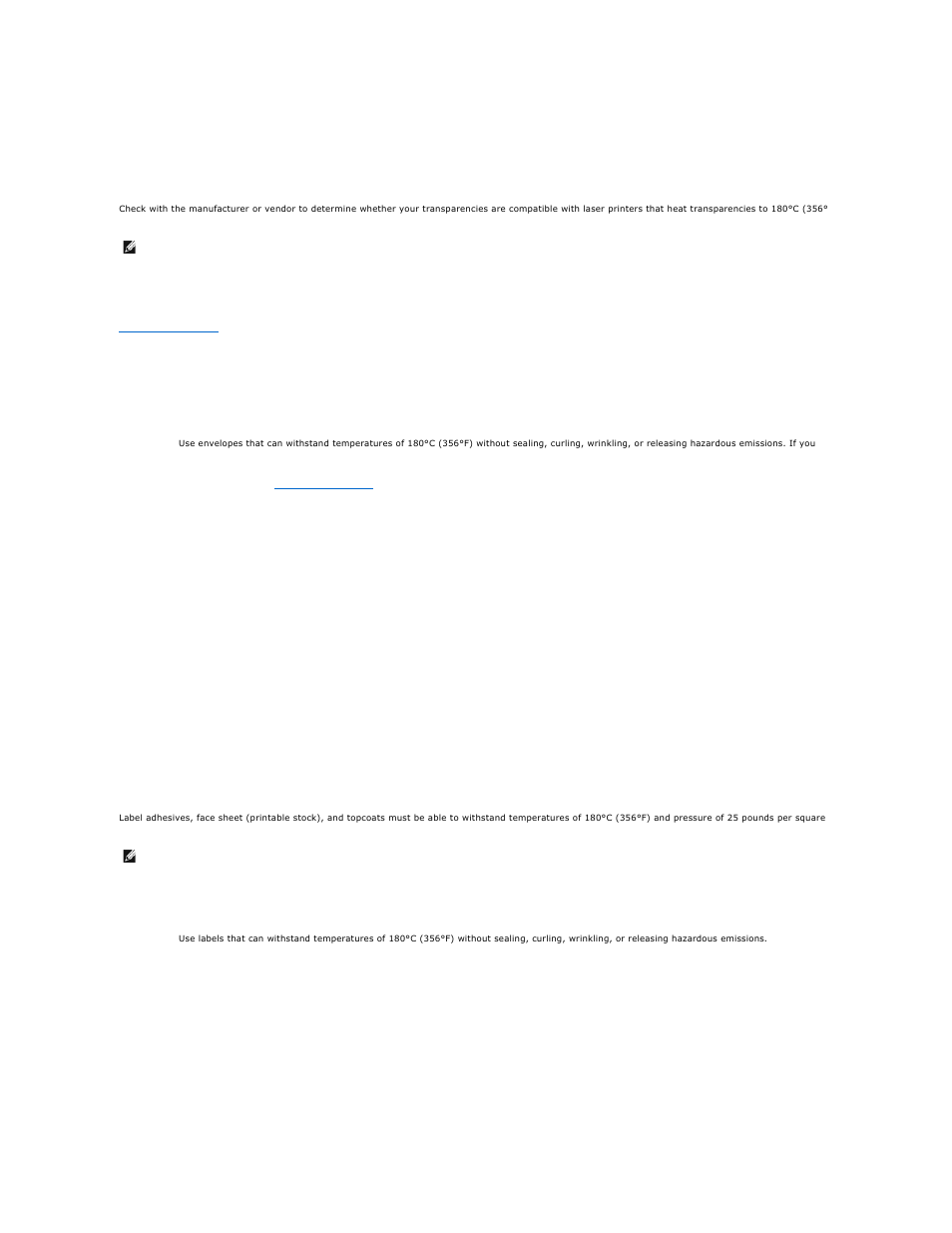 Envelopes, Labels | Dell 1125 Mono Laser MFP User Manual | Page 19 / 111