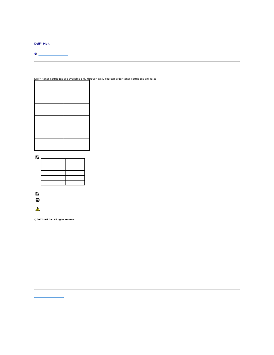Order toner cartridges | Dell 1125 Mono Laser MFP User Manual | Page 2 / 111