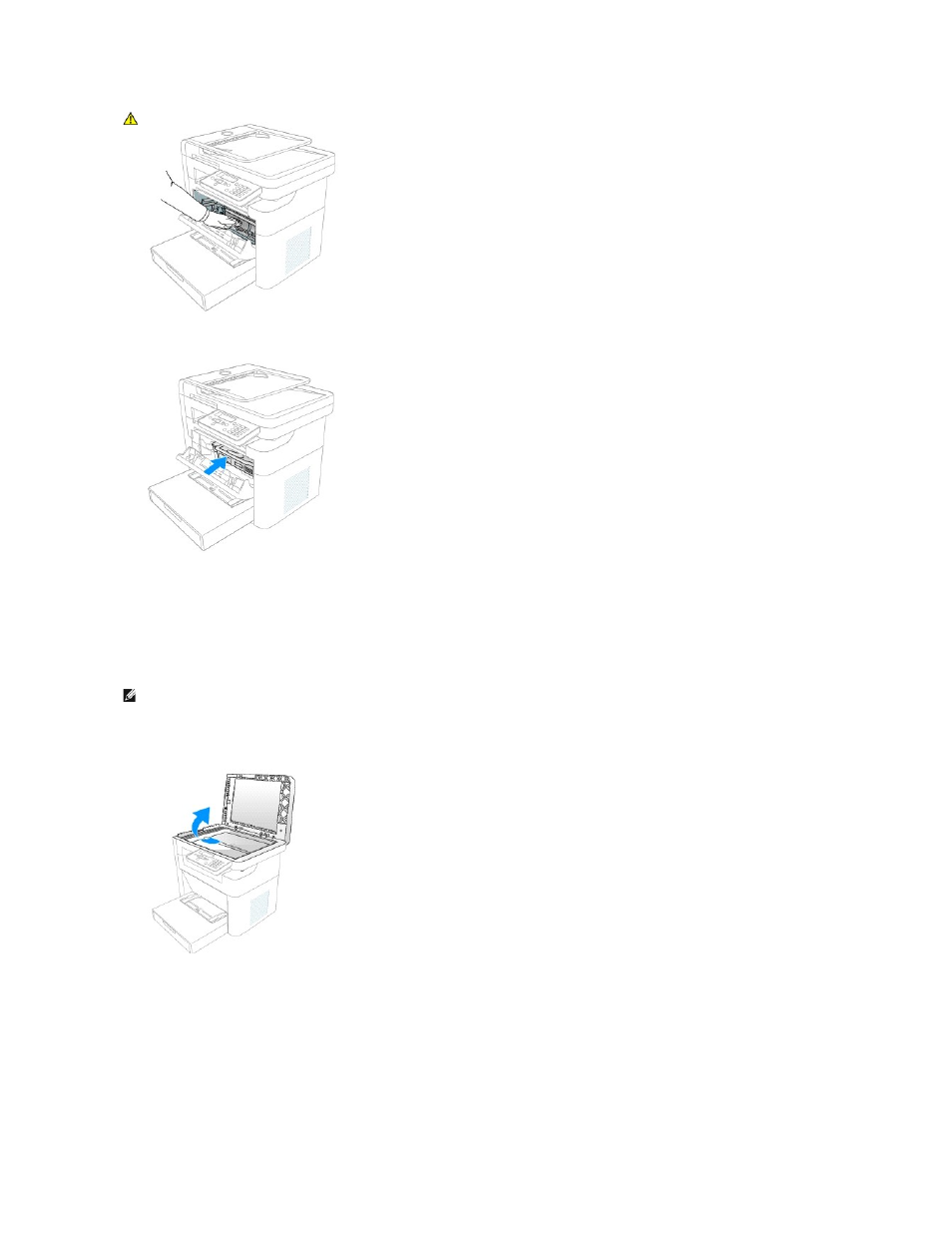 Cleaning the scanner | Dell 1125 Mono Laser MFP User Manual | Page 24 / 111