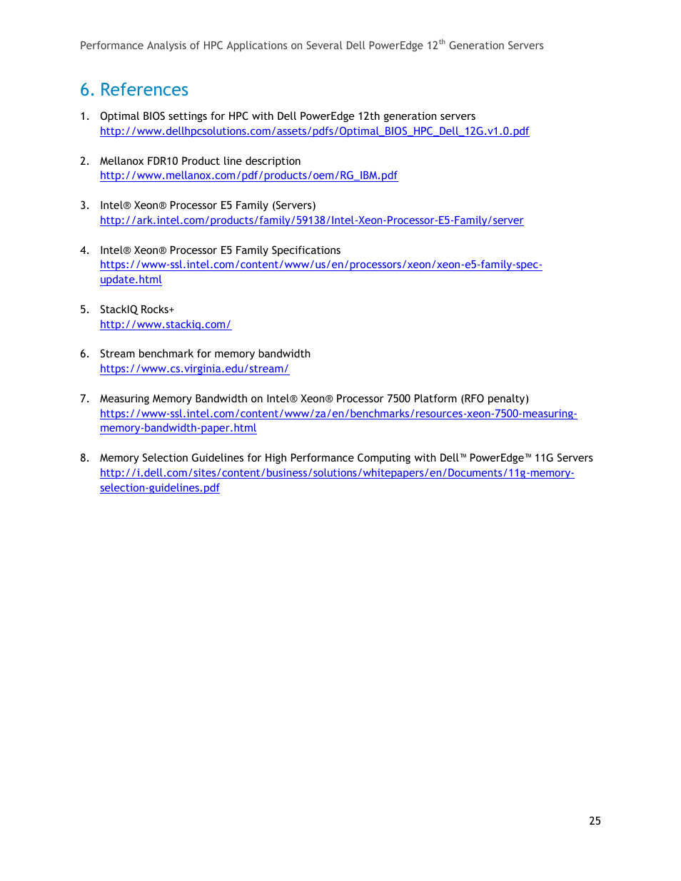 References | Dell PowerEdge R820 User Manual | Page 25 / 25