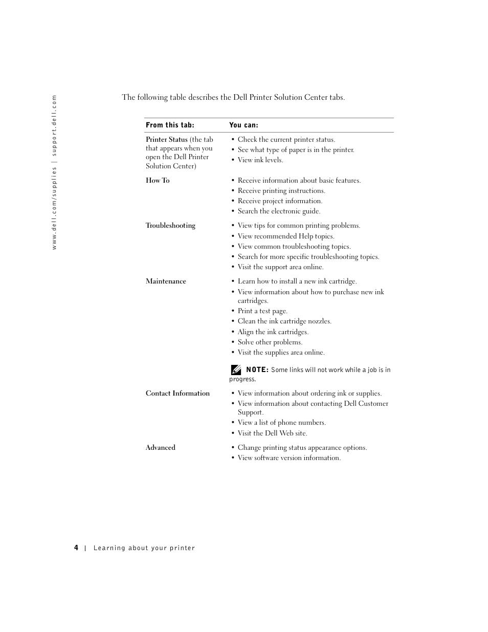 Dell J740 Personal Inkjet Printer User Manual | Page 14 / 68