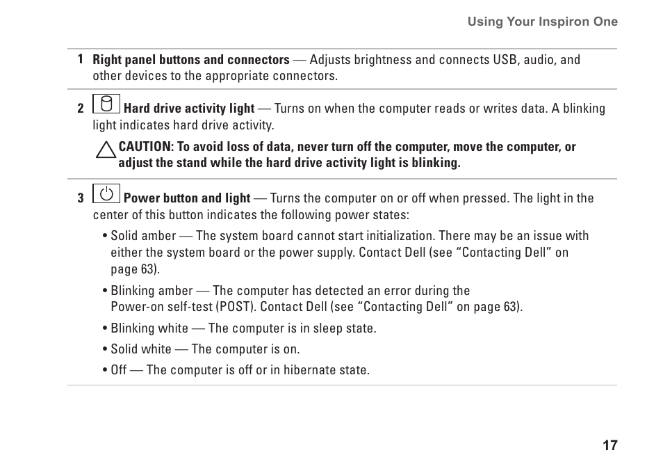 Dell Inspiron One 19 (Mid 2009) User Manual | Page 19 / 80