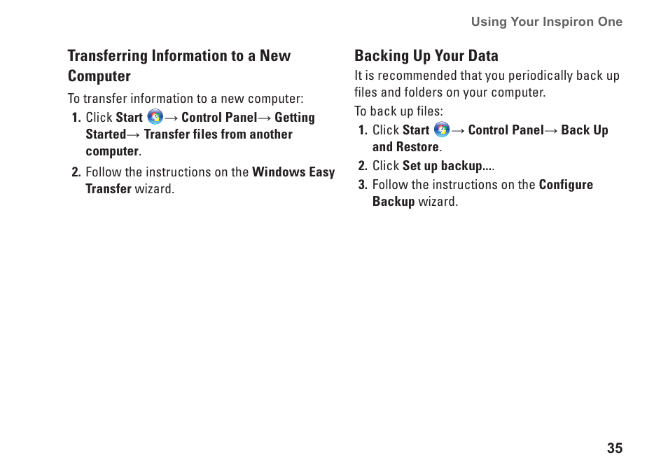 Dell Inspiron One 19 (Mid 2009) User Manual | Page 37 / 80