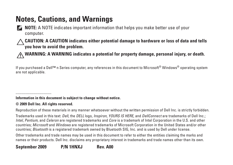 Dell Inspiron One 19 (Mid 2009) User Manual | Page 4 / 80