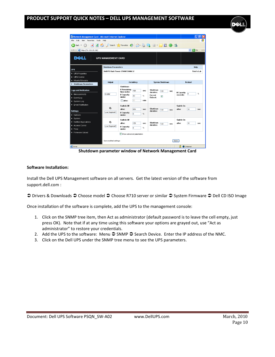 Dell UPS 1000R User Manual | Page 10 / 14