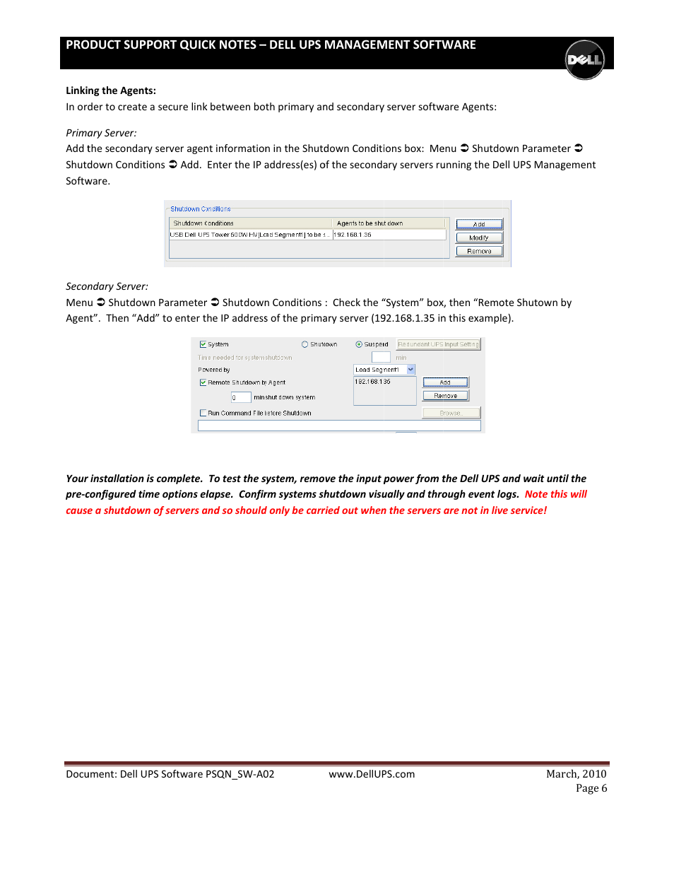 Dell UPS 1000R User Manual | Page 6 / 14