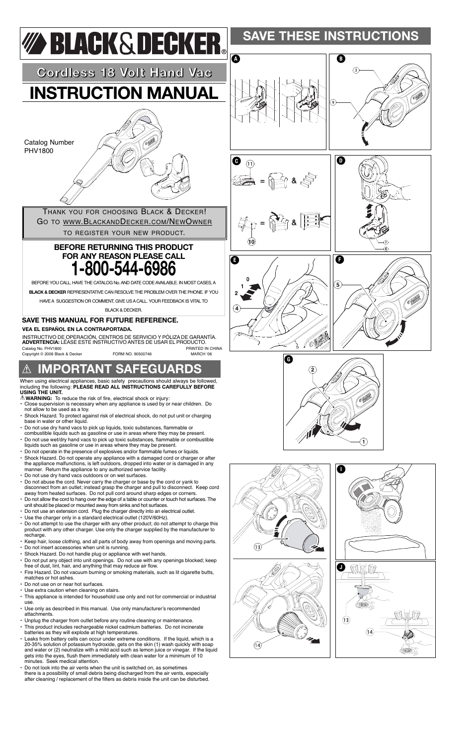 Black & Decker 90500746 User Manual | 5 pages