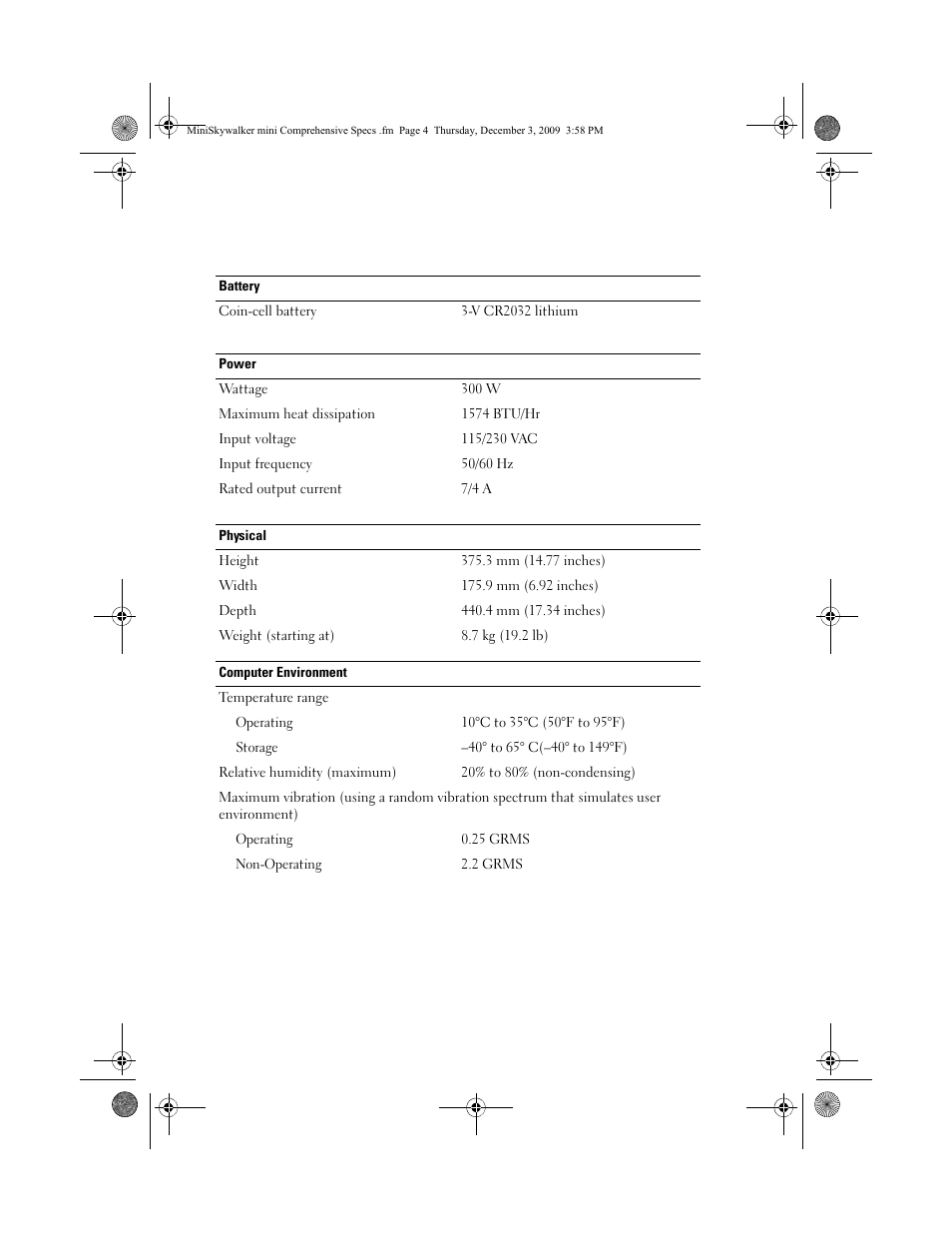 Dell Inspiron 580 (Late 2009) User Manual | Page 4 / 6