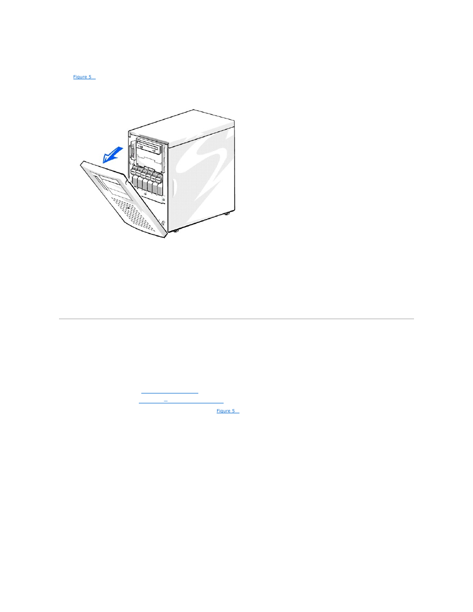 Removing and replacing the system covers, Replacing the front bezel, Removing the side covers | Dell PowerEdge 1500SC User Manual | Page 20 / 67