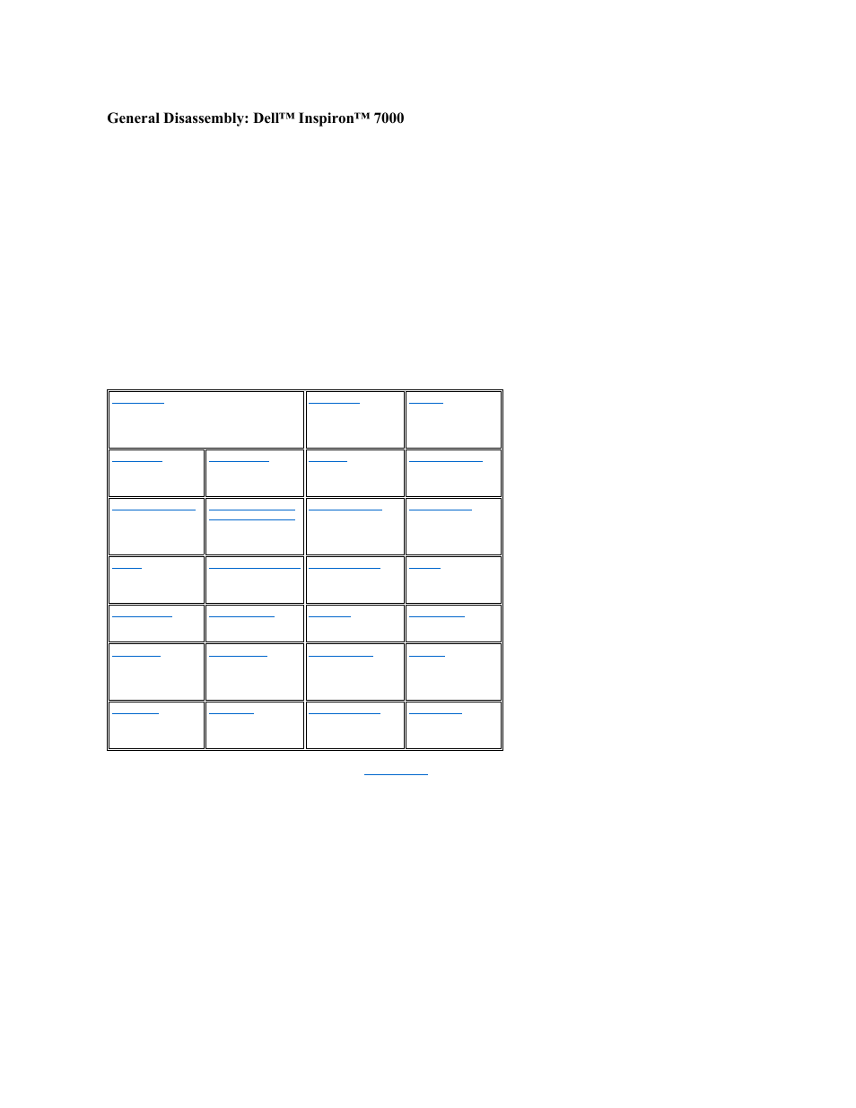 General disassembly: dell™ inspiron™ 7000 | Dell Inspiron 7000 User Manual | Page 35 / 104