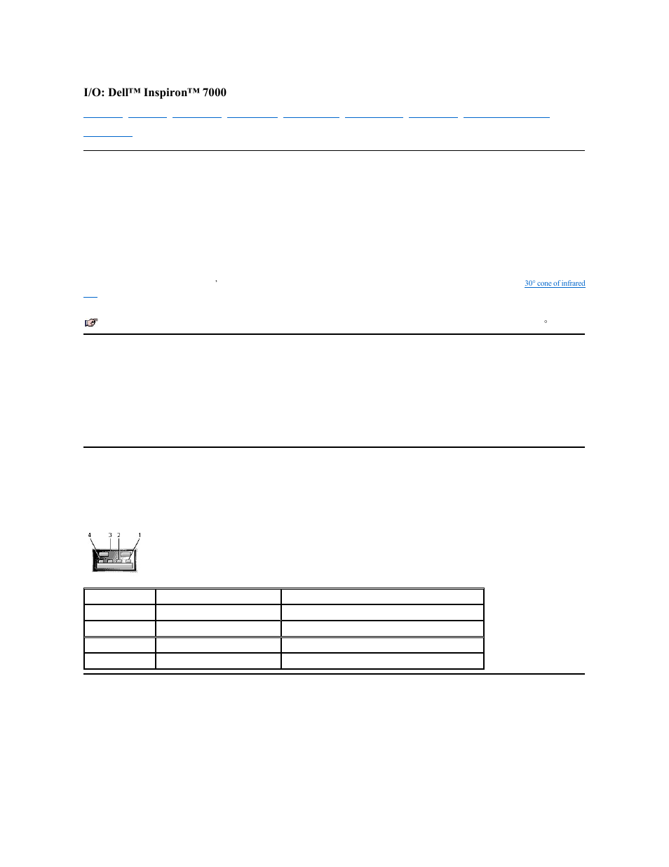I/o: dell™ inspiron™ 7000 | Dell Inspiron 7000 User Manual | Page 42 / 104