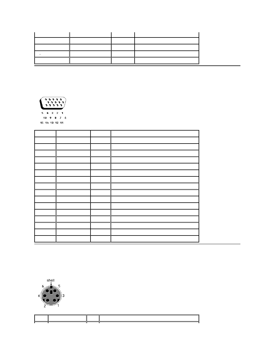 Monitor connector, Ps/2 connector | Dell Inspiron 7000 User Manual | Page 44 / 104