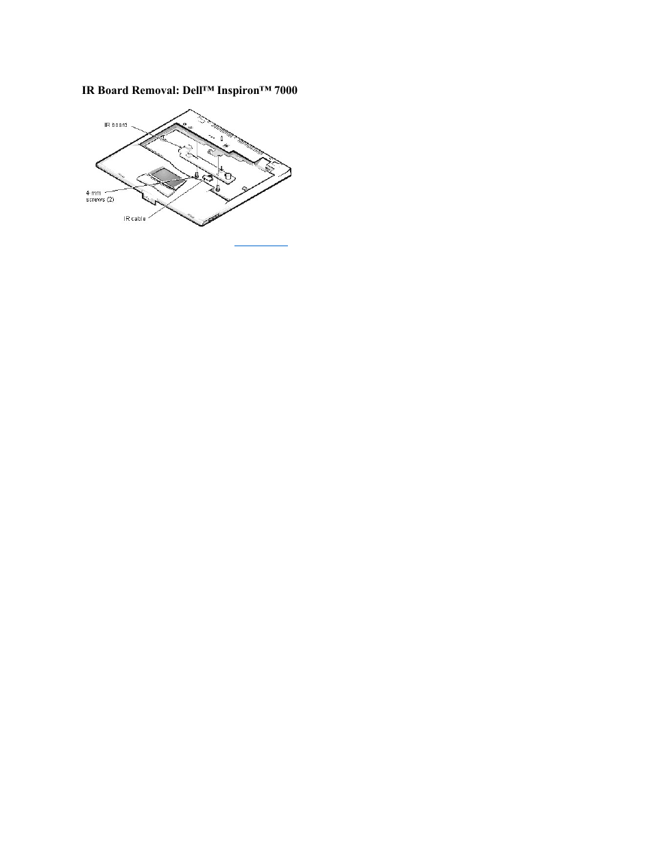 Ir board removal: dell™ inspiron™ 7000 | Dell Inspiron 7000 User Manual | Page 46 / 104