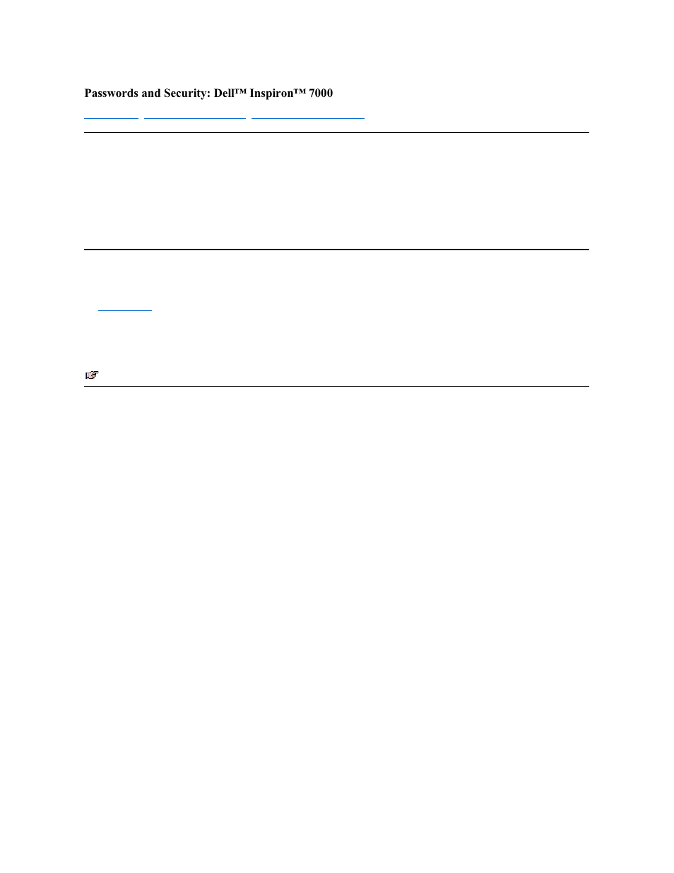 Passwords and security: dell™ inspiron™ 7000 | Dell Inspiron 7000 User Manual | Page 63 / 104