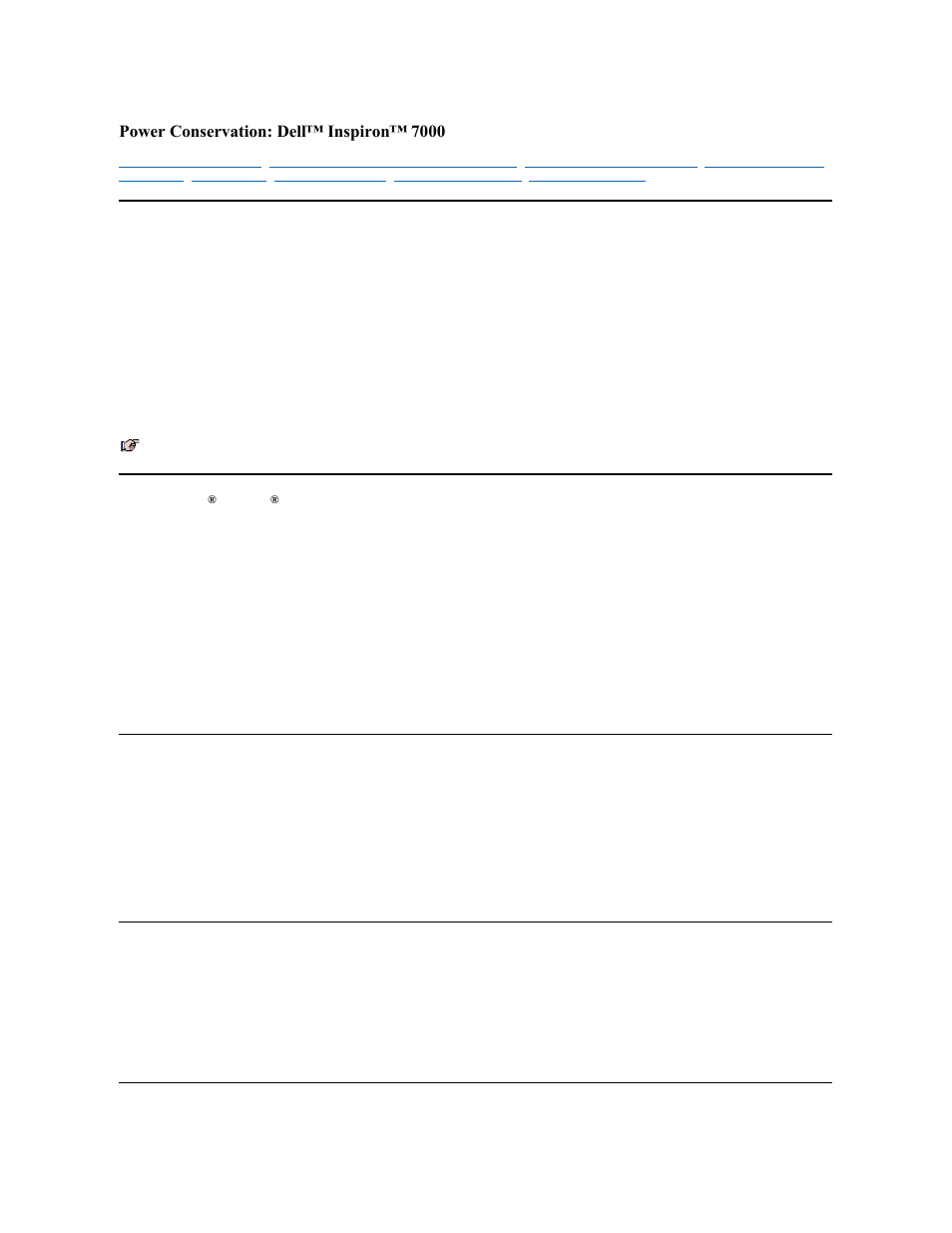 Power conservation: dell™ inspiron™ 7000 | Dell Inspiron 7000 User Manual | Page 70 / 104