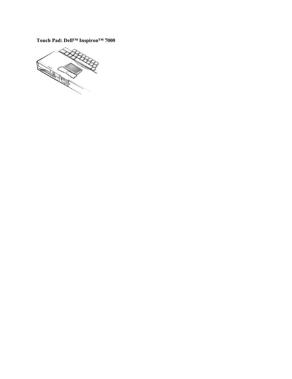 Touch pad: dell™ inspiron™ 7000 | Dell Inspiron 7000 User Manual | Page 99 / 104