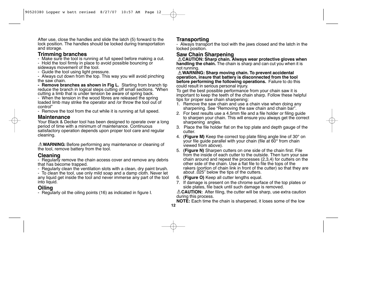 Black & Decker Alligator 90520380 User Manual | Page 12 / 44
