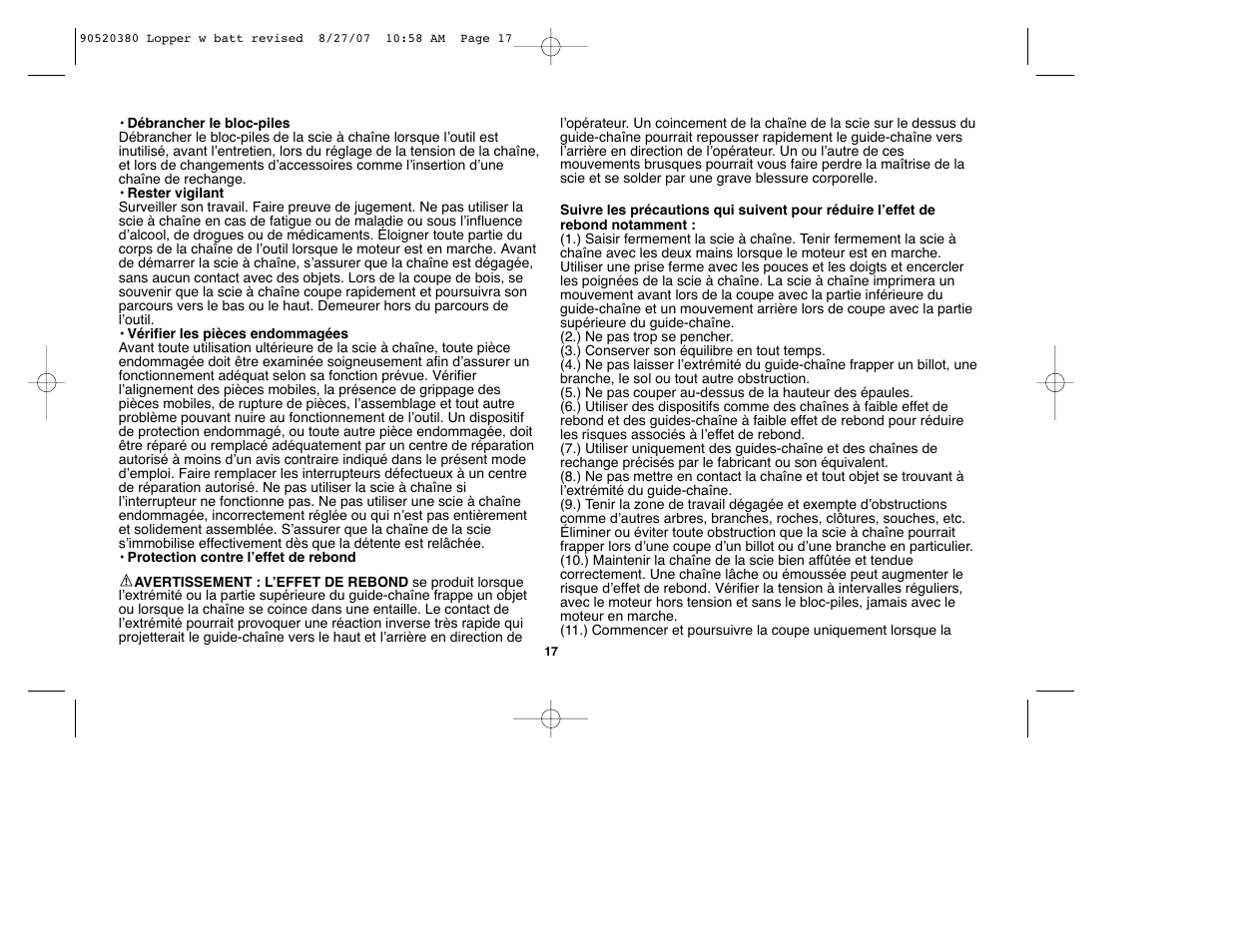 Black & Decker Alligator 90520380 User Manual | Page 17 / 44