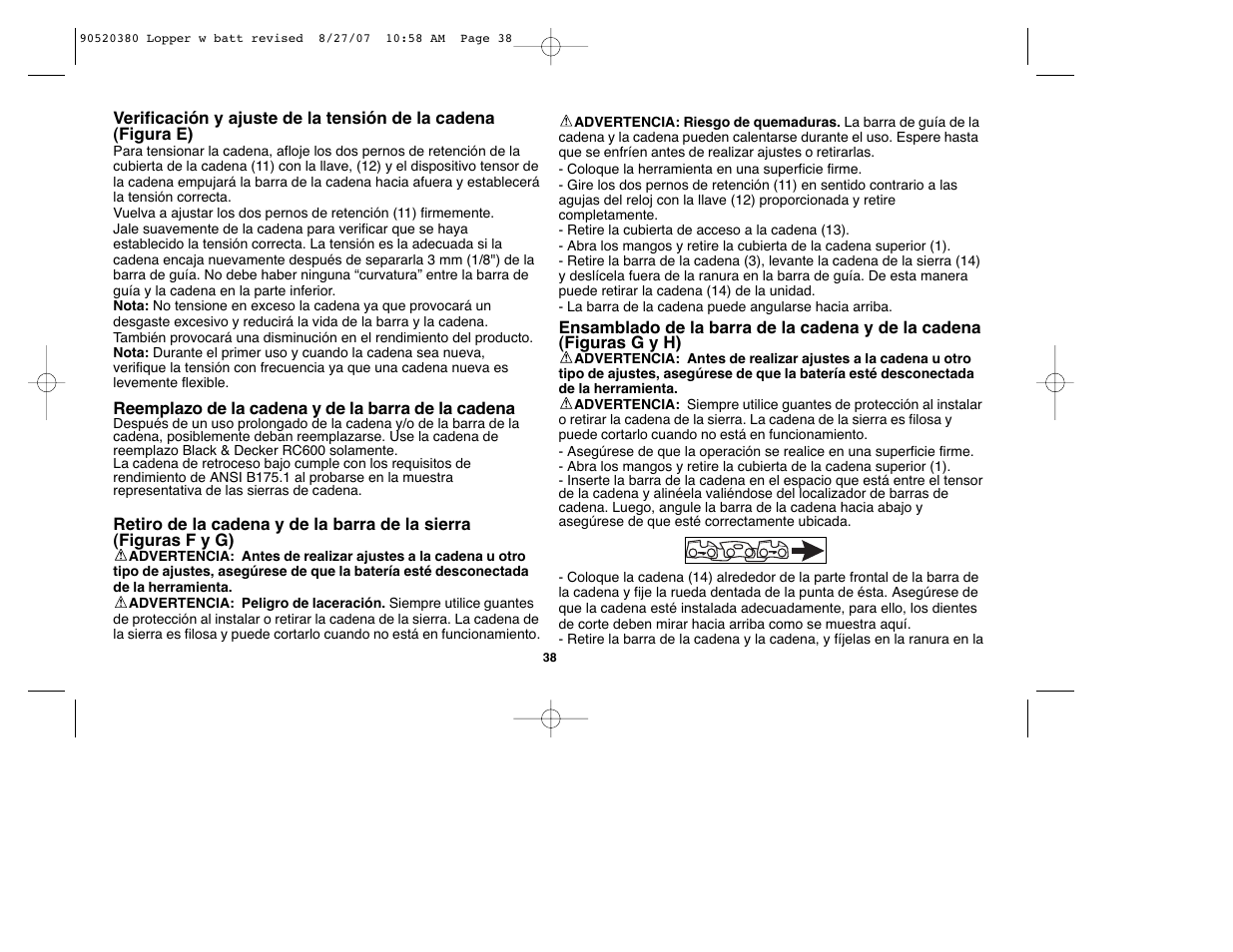 Black & Decker Alligator 90520380 User Manual | Page 38 / 44