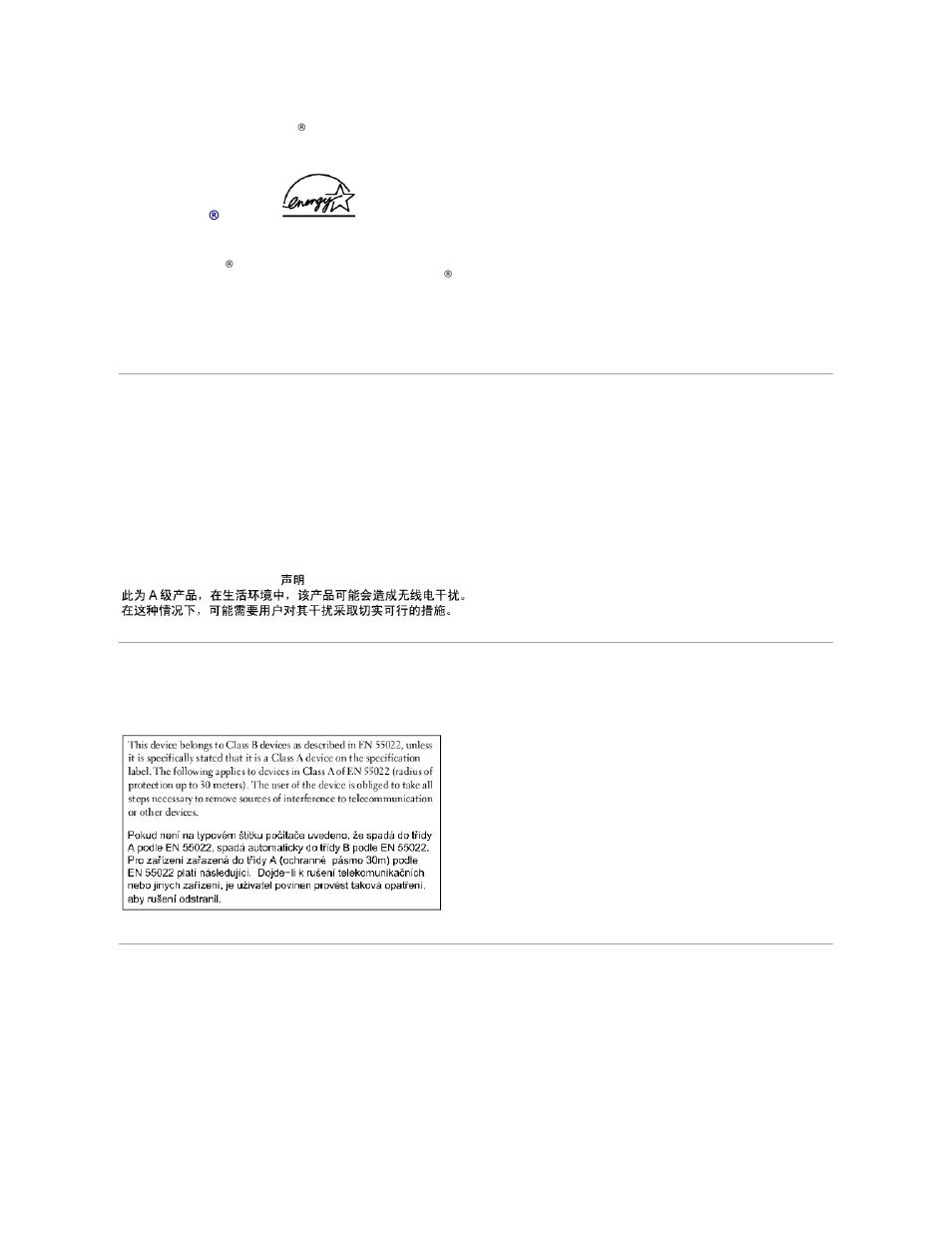 En 55022 compliance (czech republic only), Vcci notice (japan only) | Dell Latitude X300 User Manual | Page 19 / 25