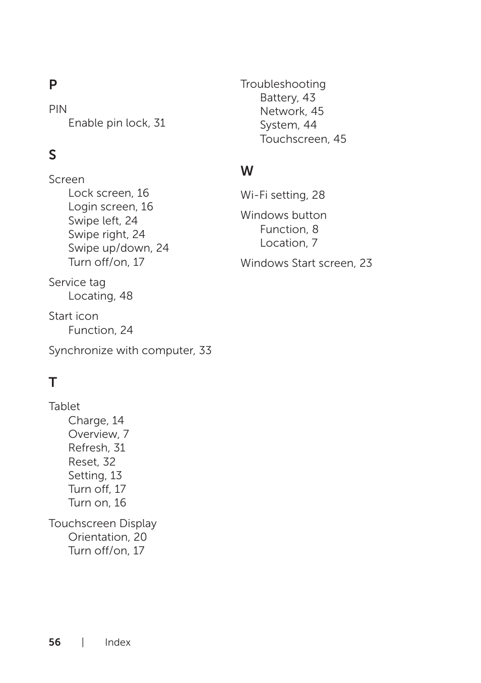 Dell XPS 10 Tablet User Manual | Page 56 / 56