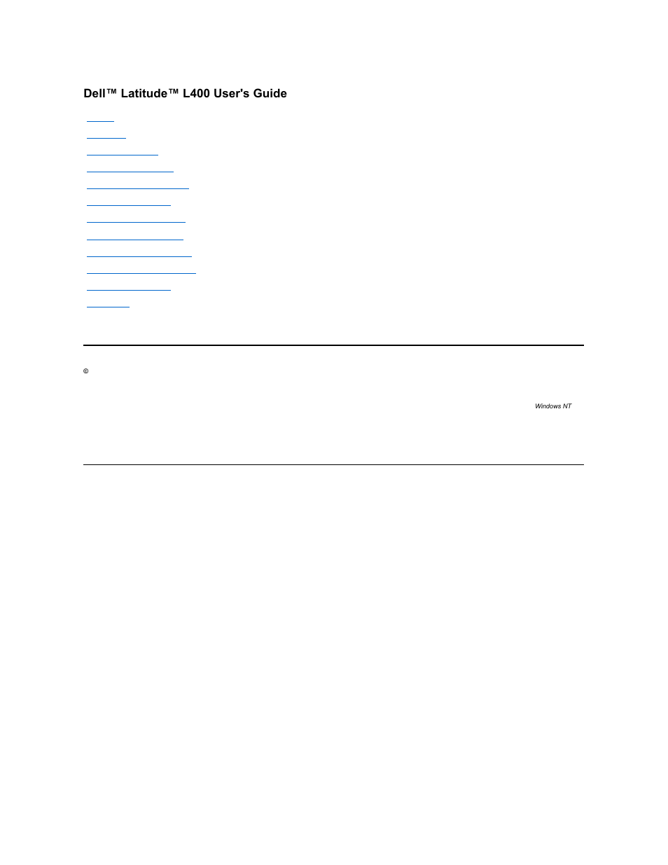 Dell Latitude L400 User Manual | 84 pages