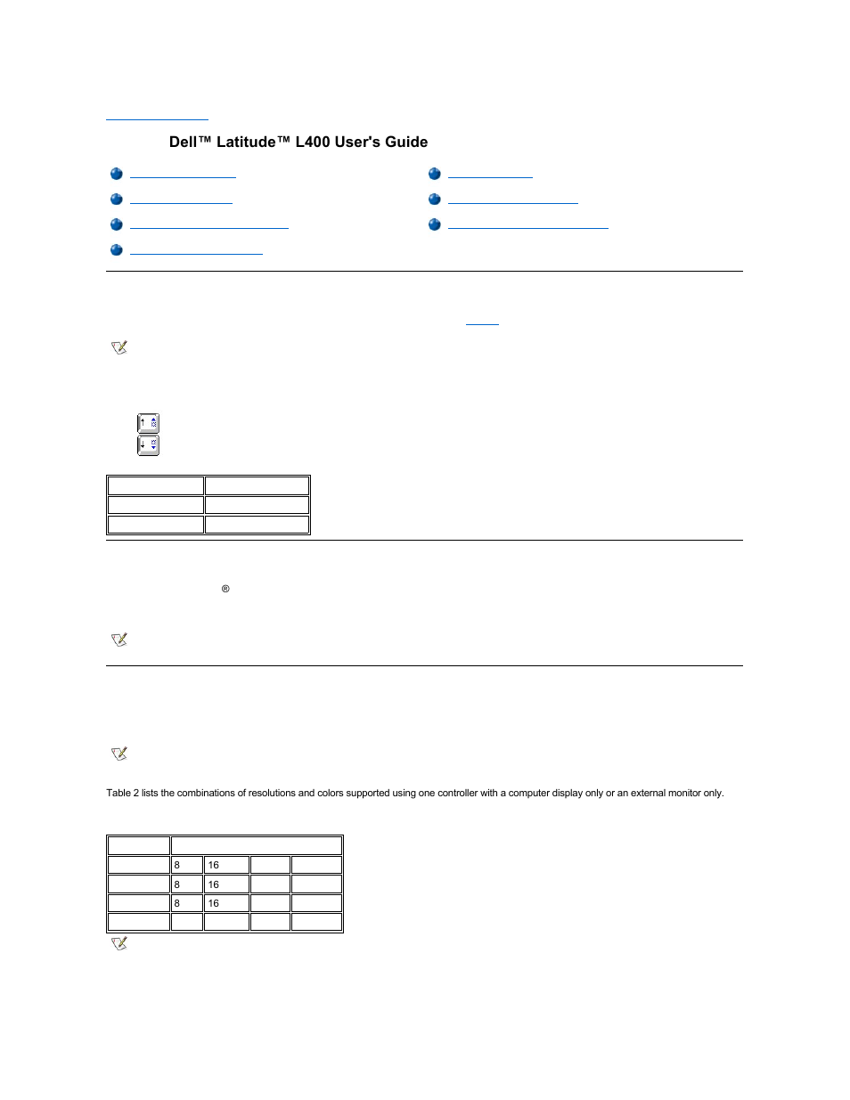Display: dell™ latitude™ l400 user's guide | Dell Latitude L400 User Manual | Page 30 / 84