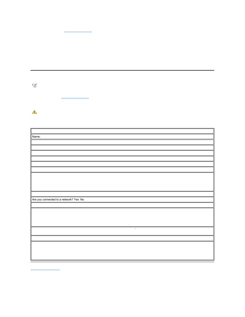 Make a copy of the, Diagnostics checklist, And fill it out | Before you call | Dell Latitude L400 User Manual | Page 45 / 84