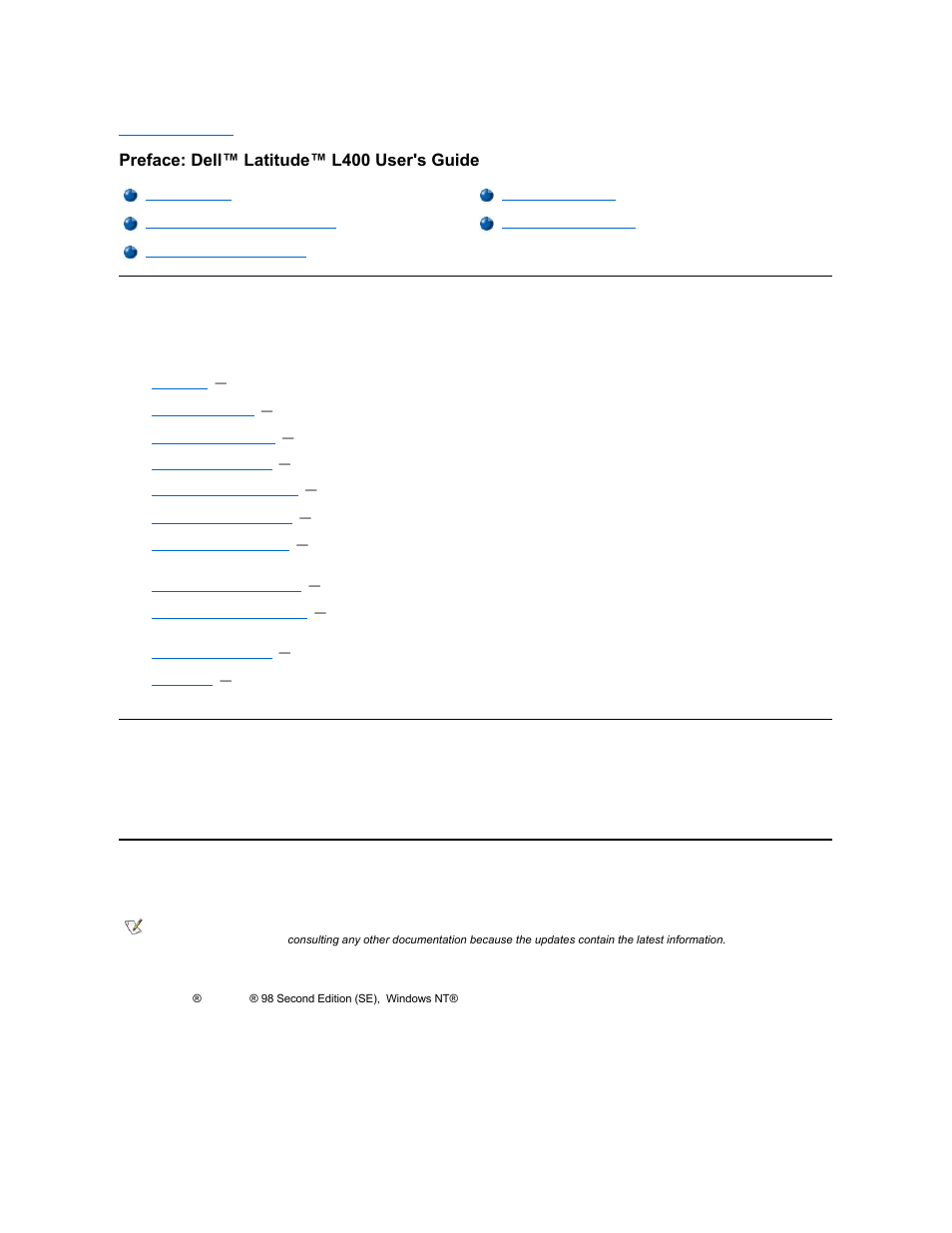 Preface: dell™ latitude™ l400 user's guide | Dell Latitude L400 User Manual | Page 59 / 84