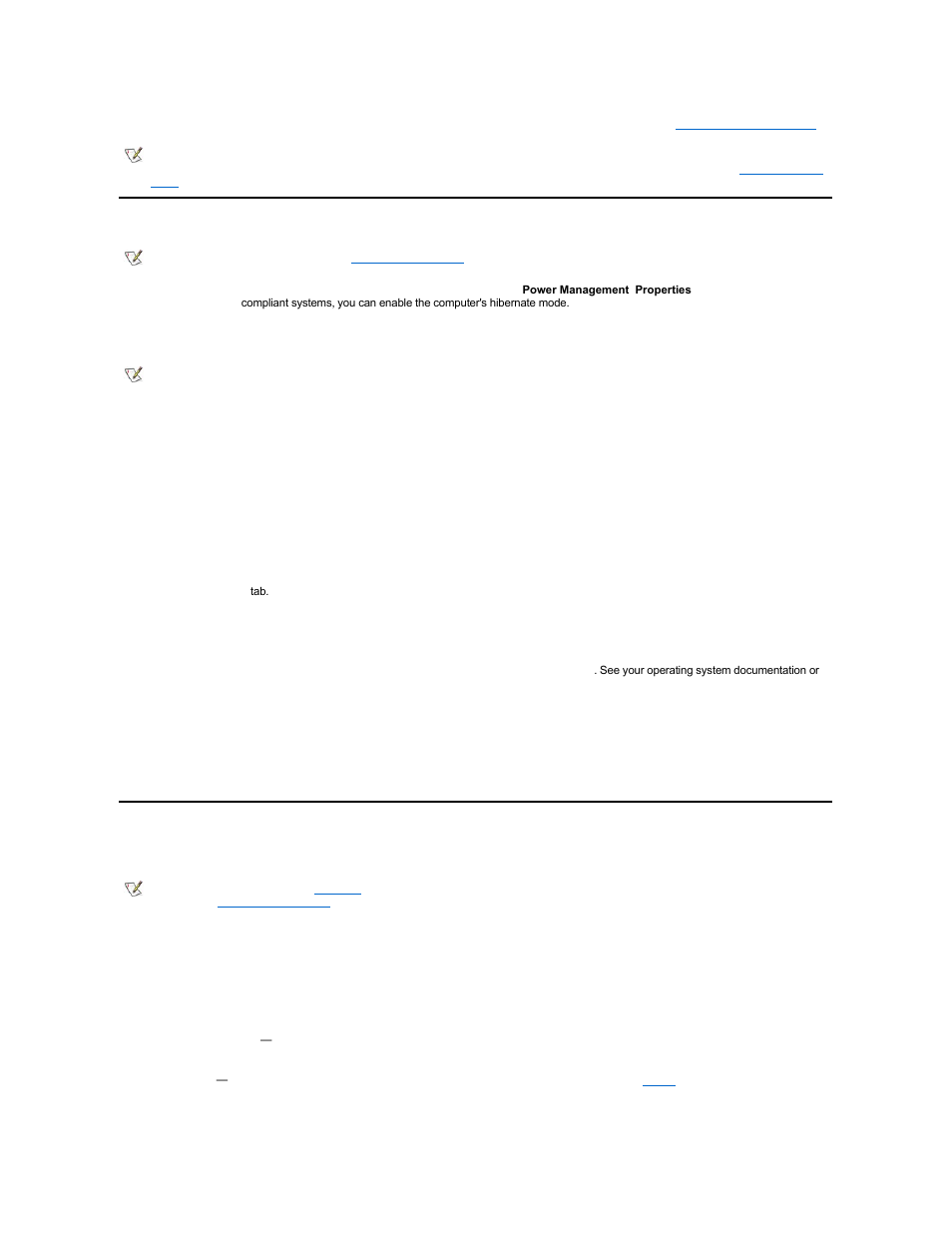 Power management properties for windows 98, Hibernate, Mode | Dell Latitude L400 User Manual | Page 6 / 84
