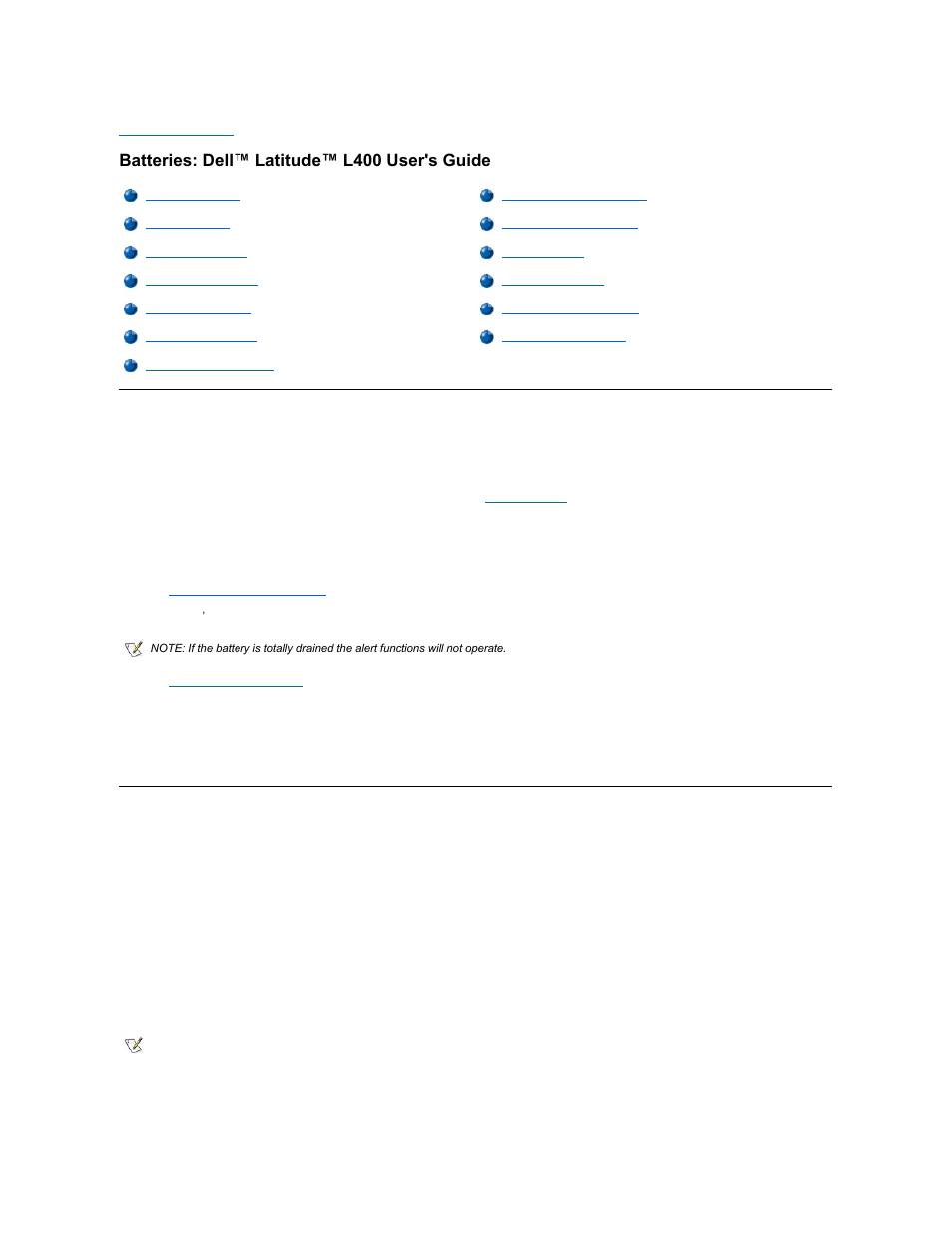 Batteries: dell™ latitude™ l400 user's guide | Dell Latitude L400 User Manual | Page 8 / 84
