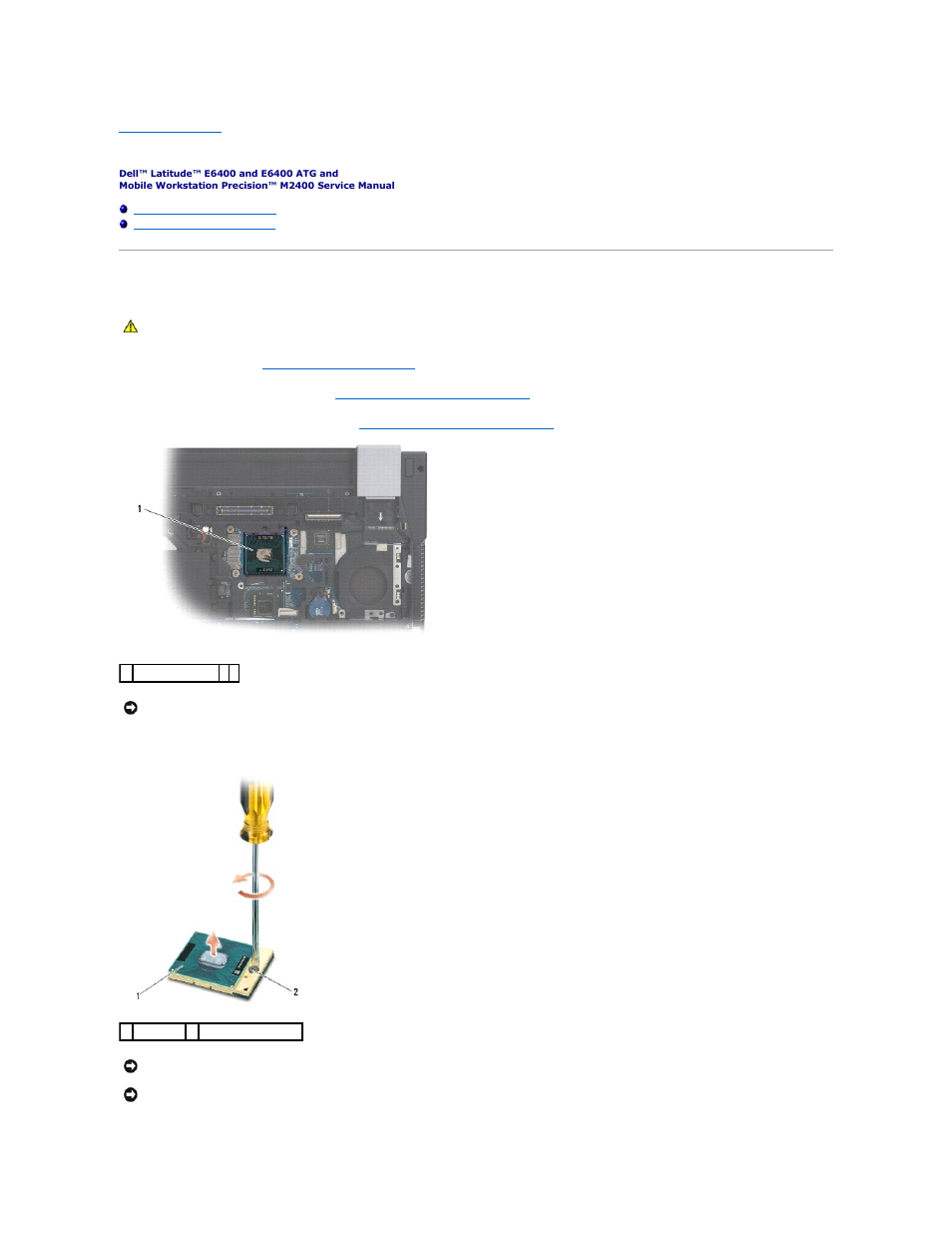 Processor module, Removing the processor module | Dell Latitude E6400 User Manual | Page 19 / 99