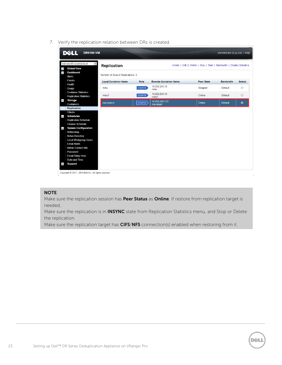 Dell PowerVault DR4100 User Manual | Page 23 / 26