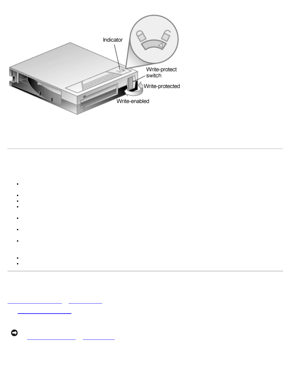 Caring for tape cartridges, Cleaning the tape mechanism | Dell 110T DLT1 Drive User Manual | Page 23 / 38