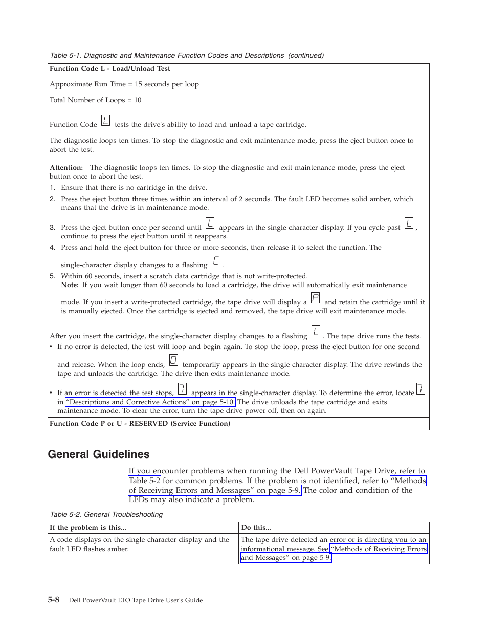 General guidelines, General troubleshooting | Dell Powervault LTO6 User Manual | Page 44 / 93