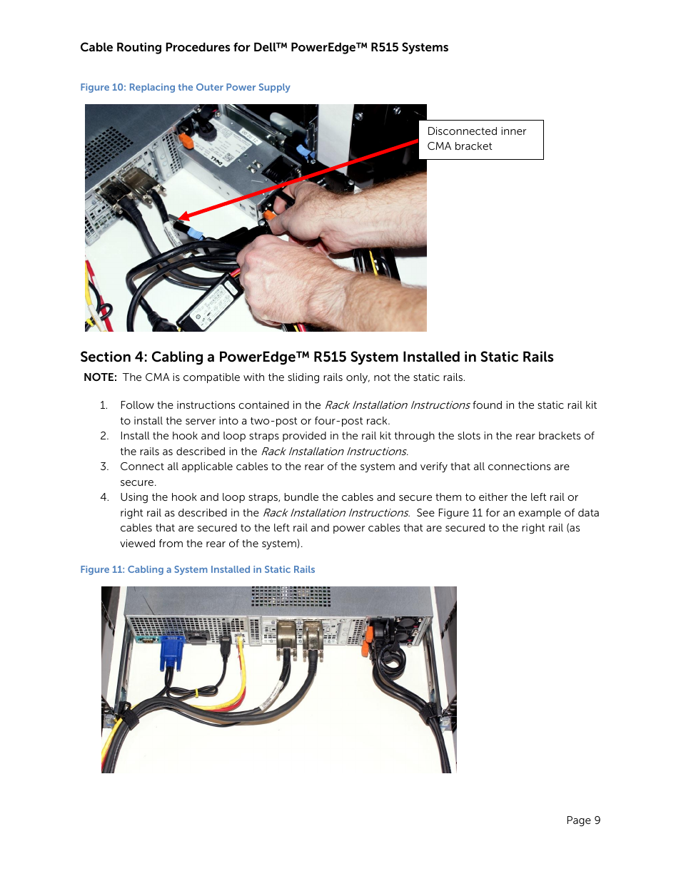 Figure 10: replacing the outer power supply | Dell PowerEdge Rack Enclosure 4020S User Manual | Page 11 / 11