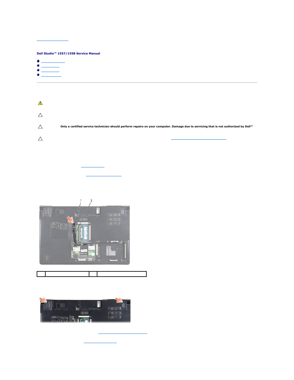 Display, Display assembly, Removing the display assembly | Dell Studio 1558 (Early 2010) User Manual | Page 15 / 49