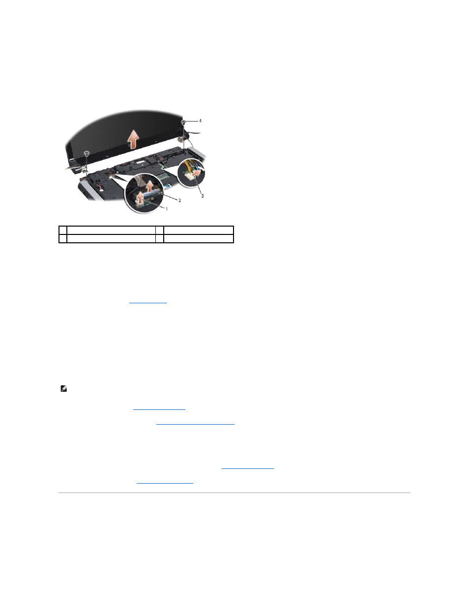 Display bezel, Replacing the display assembly, Removing the display bezel | Dell Studio 1558 (Early 2010) User Manual | Page 16 / 49