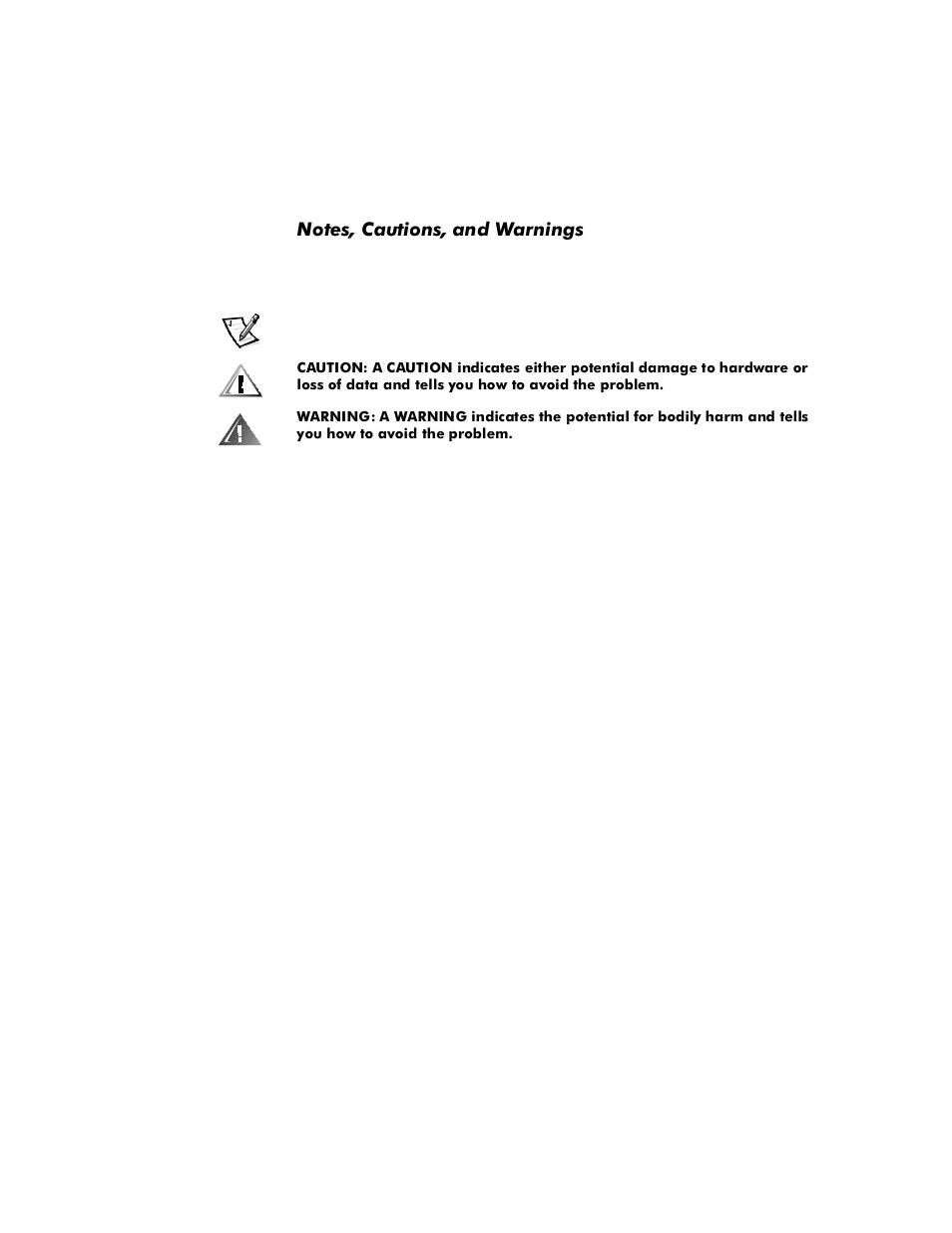 1rwhv&dxwlrqvdqg:duqlqjv | Dell PowerVault 200S (SCSI) User Manual | Page 2 / 9