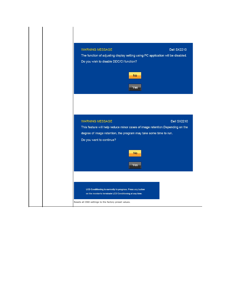 Dell SX2210WFP Monitor User Manual | Page 22 / 37