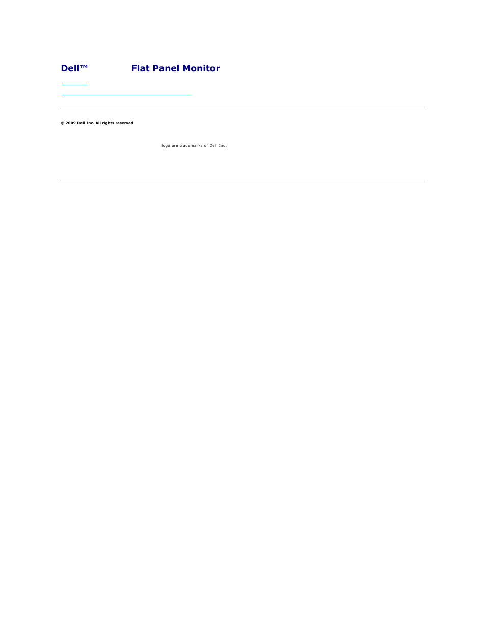Dell™ sx2210 flat panel monitor | Dell SX2210WFP Monitor User Manual | Page 29 / 37