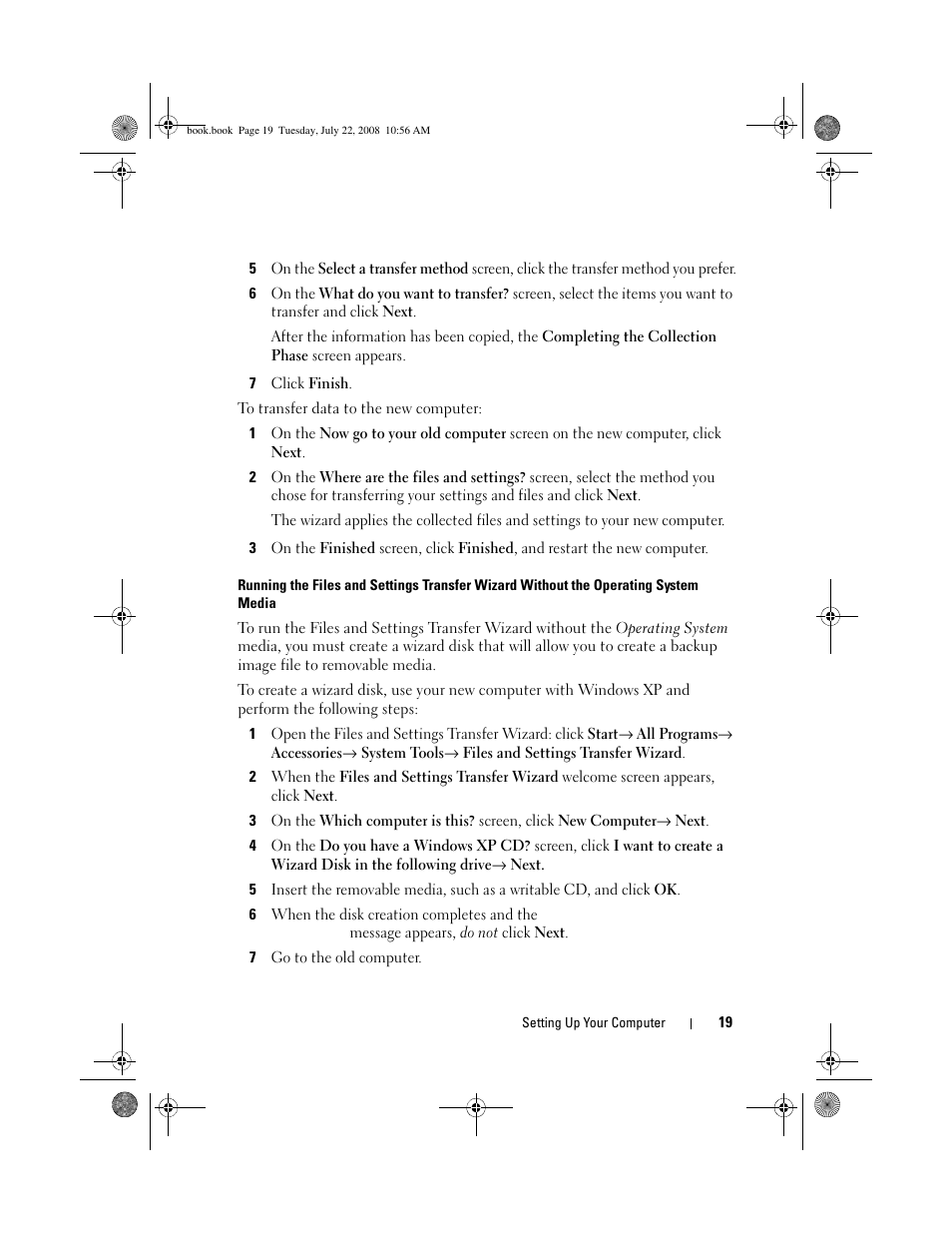 Dell Precision M2400 (Mid 2008) User Manual | Page 19 / 70