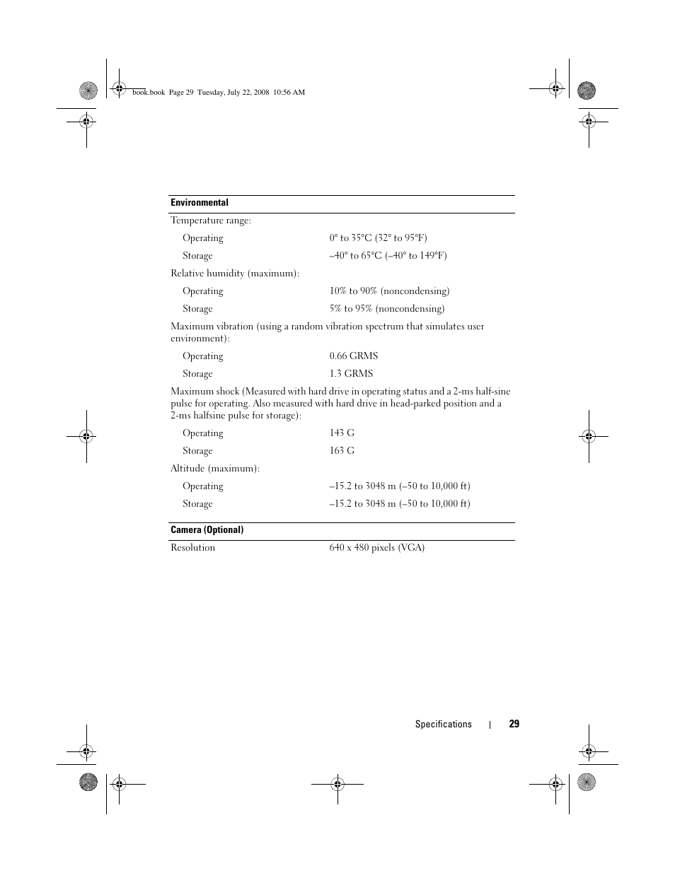 Dell Precision M2400 (Mid 2008) User Manual | Page 29 / 70
