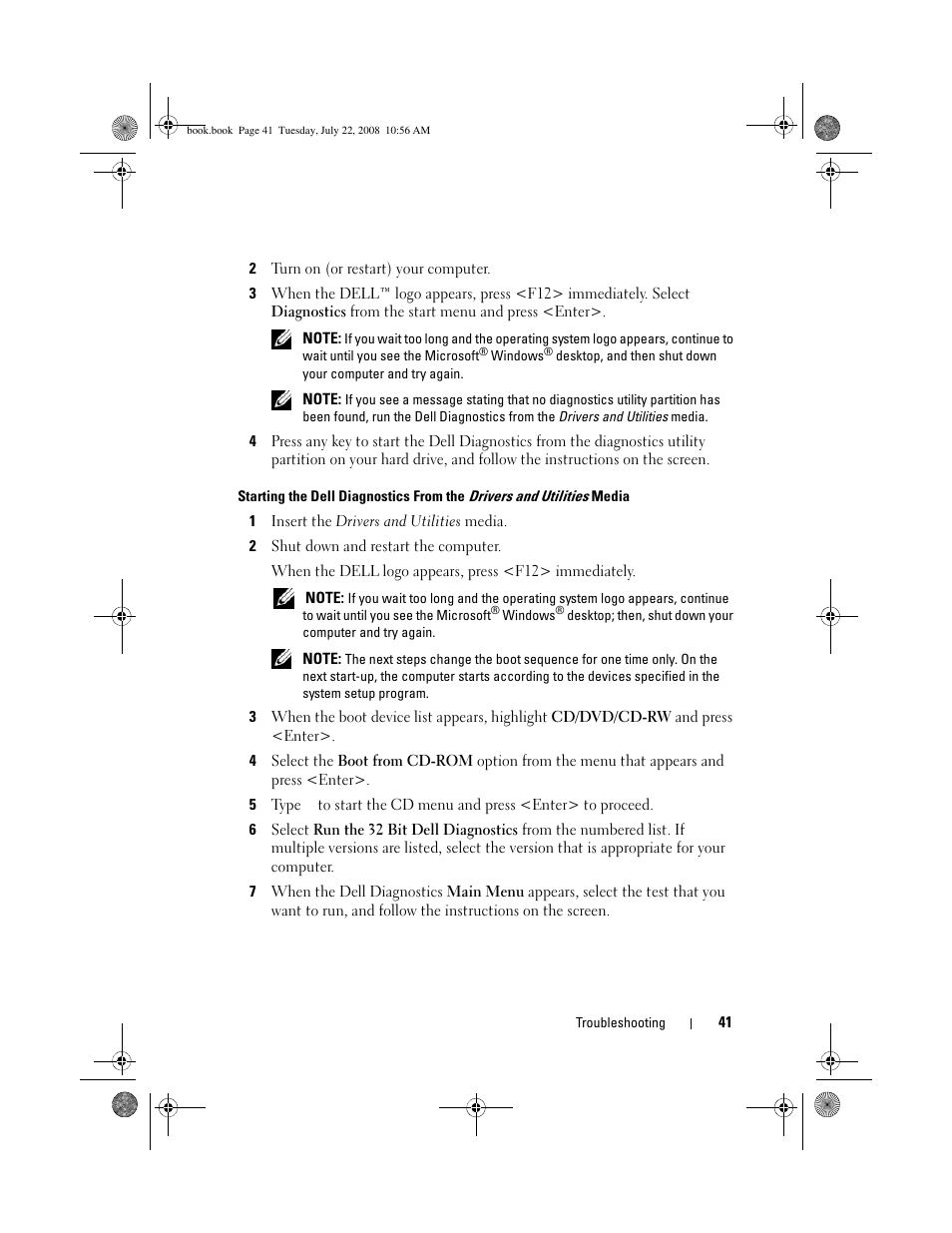 Dell Precision M2400 (Mid 2008) User Manual | Page 41 / 70
