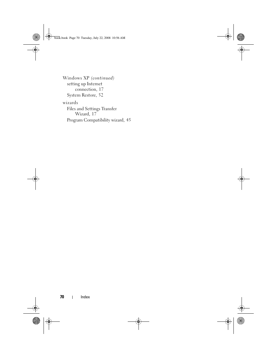 Dell Precision M2400 (Mid 2008) User Manual | Page 70 / 70