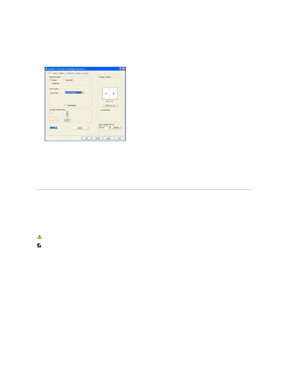 Printing on both sides of paper | Dell 1125 Multifunctional Laser Printer User Manual | Page 52 / 111