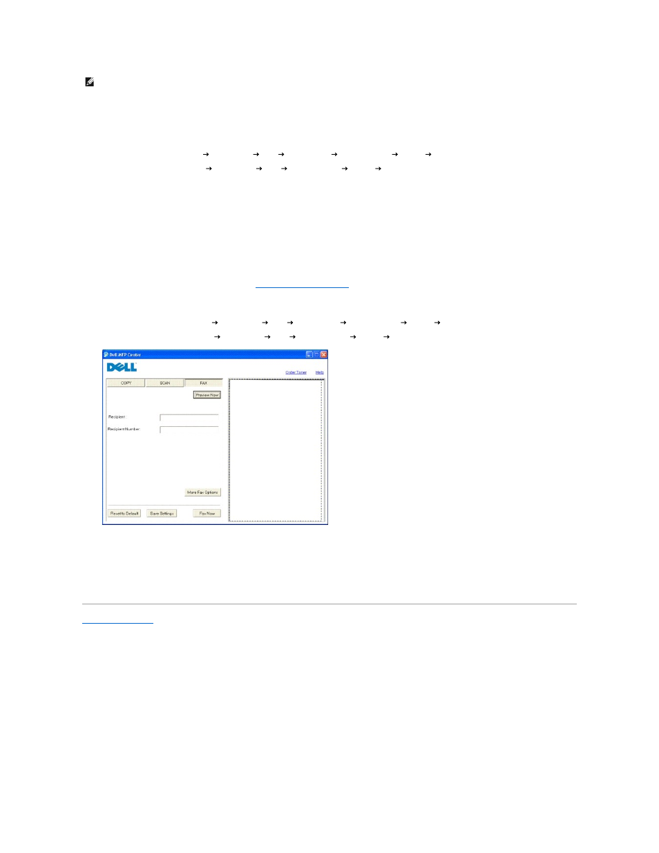 Using dell mfp center, Faxing using the dell mfp center | Dell 1125 Multifunctional Laser Printer User Manual | Page 90 / 111