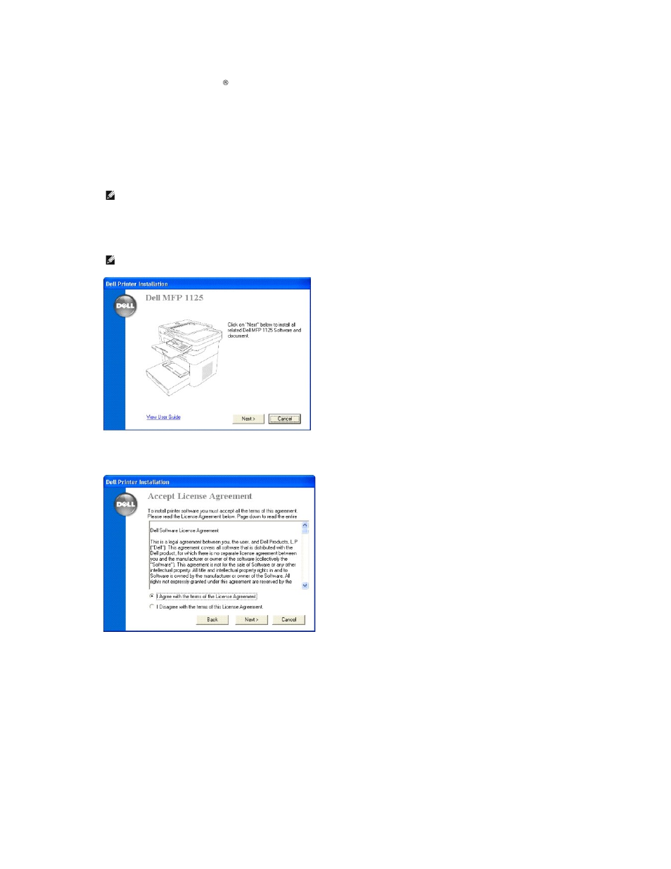 Installing dell software | Dell 1125 Multifunctional Laser Printer User Manual | Page 92 / 111