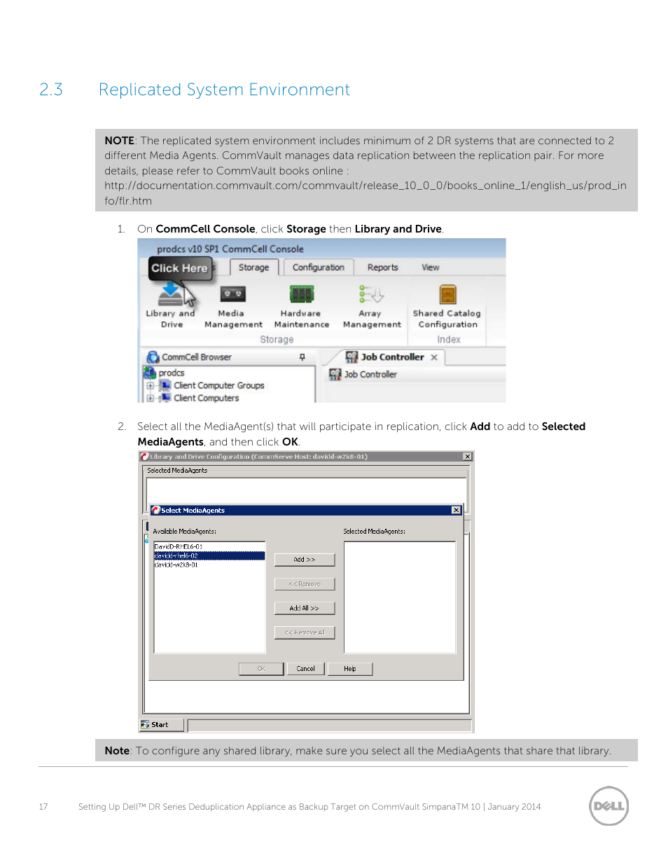 3 replicated system environment, Replicated system environment | Dell PowerVault DR6000 User Manual | Page 17 / 38