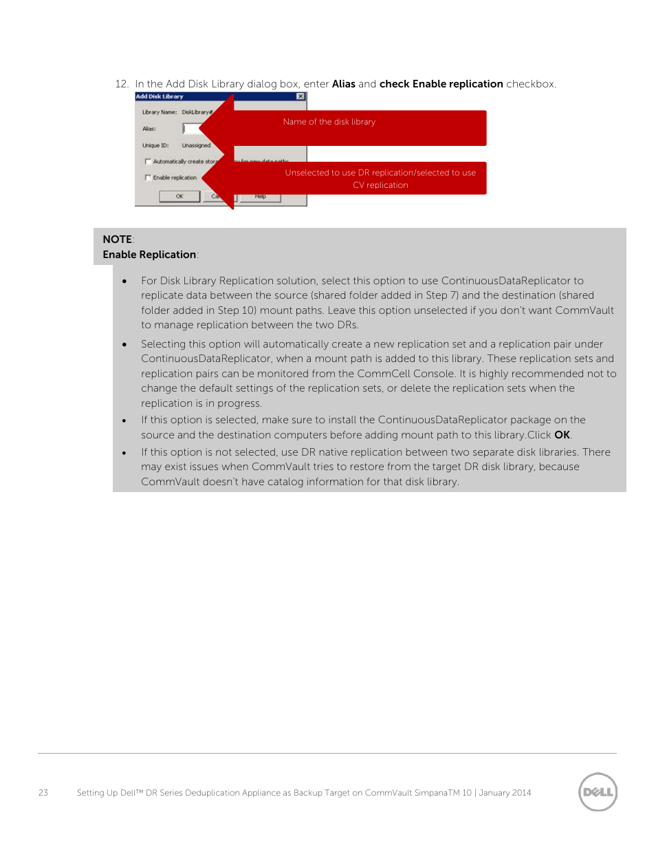 Dell PowerVault DR6000 User Manual | Page 23 / 38